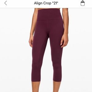 Lululemon aligns in maroon